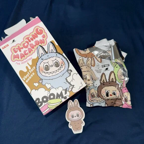 LABUBU - Exciting Macaron - TOFFEE from POP MART [Open Box] - Picture 5 of 7